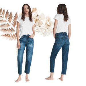 NWT RAG & BONE Maya High-Rise Slim Jasper Slim Fit Mid Indigo Jean Size 31